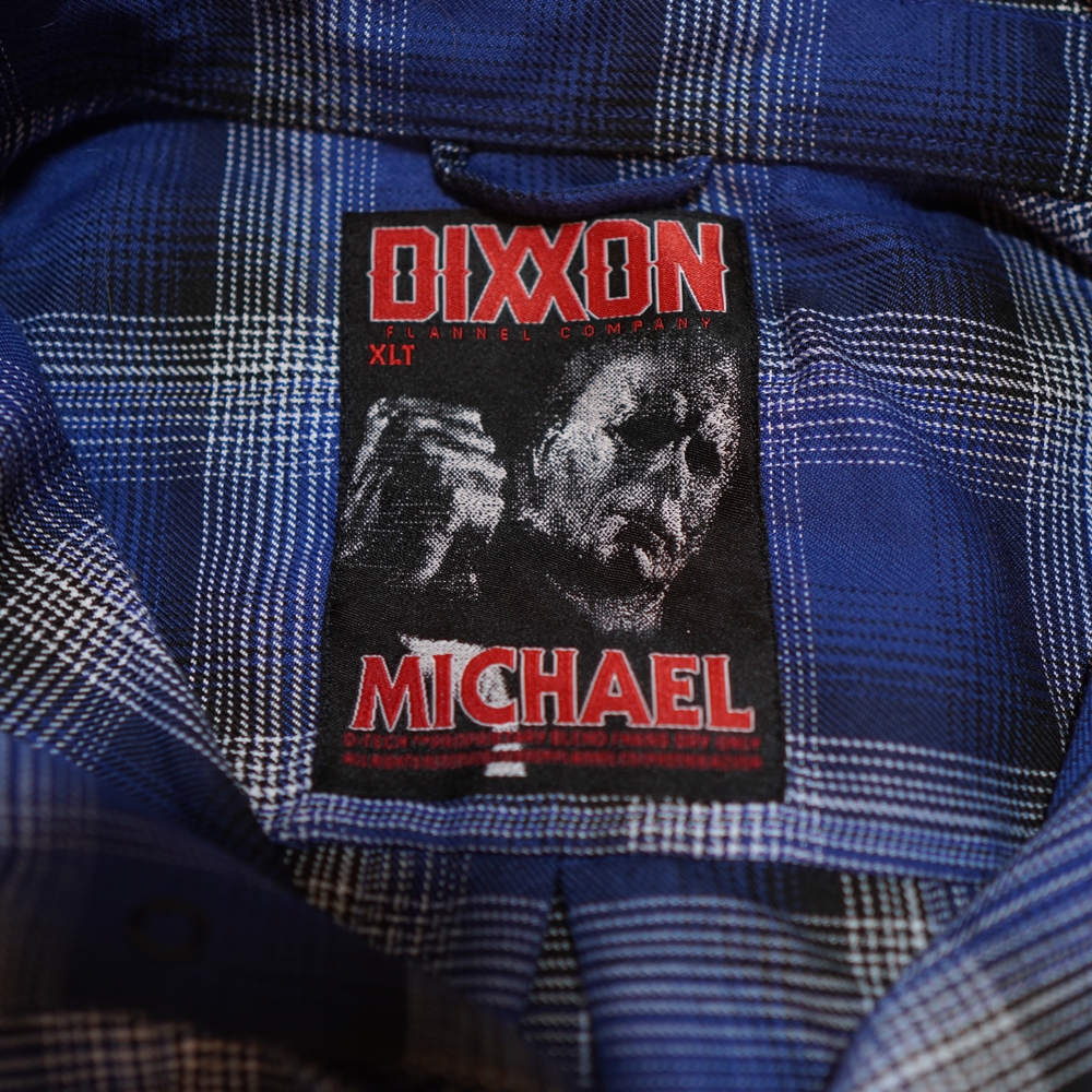 DIXXON Michael Blue Plaid Men's XLT Button UL Long Sleeve Shirt